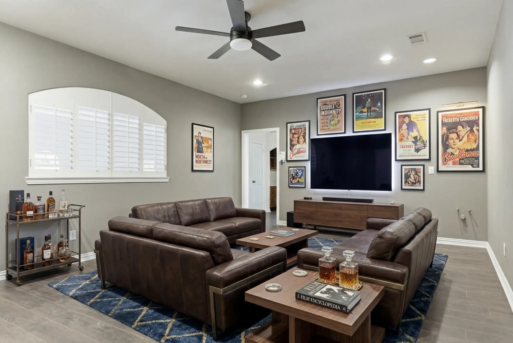 Entertainment room seating area