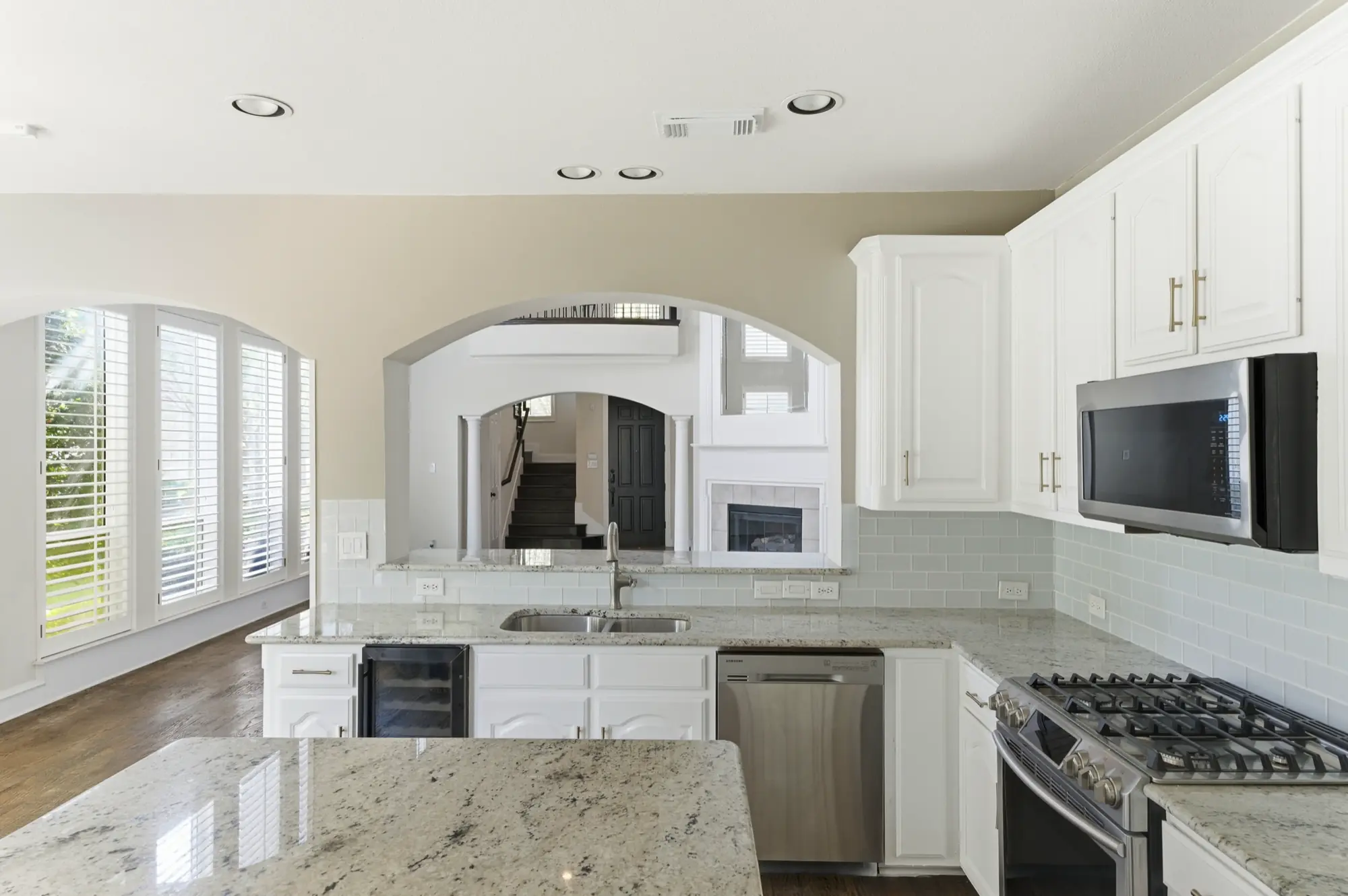 Kitchen with cabinetry and countertops