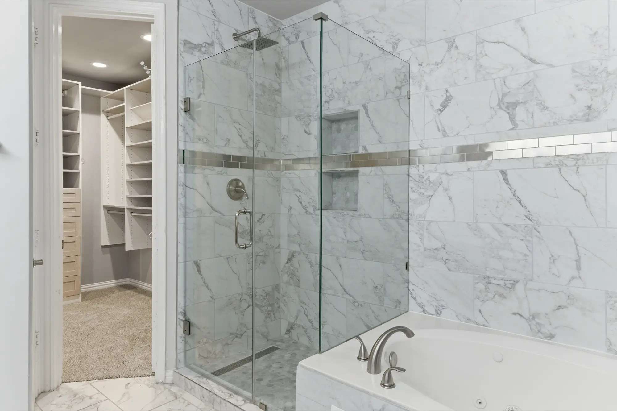 Primary bathroom shower