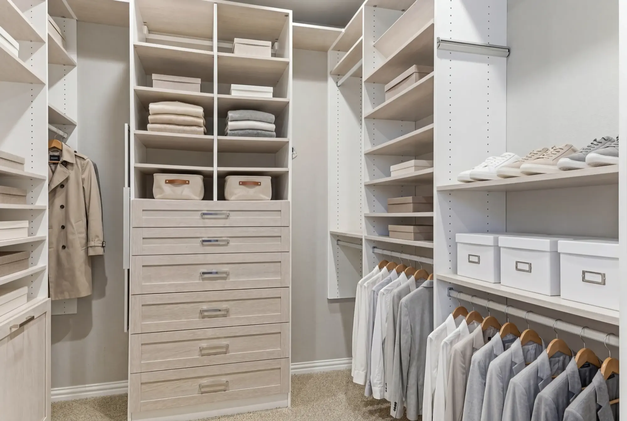 Primary walk-in closet